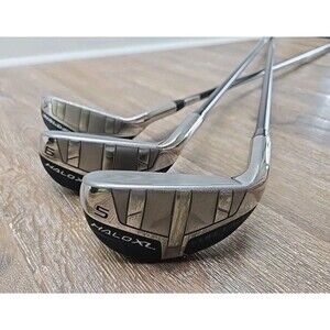 Cleveland Launcher XL Halo Irons Set 5 6 7 Senior Mamiya Helium 601 f2 NO GRIPS